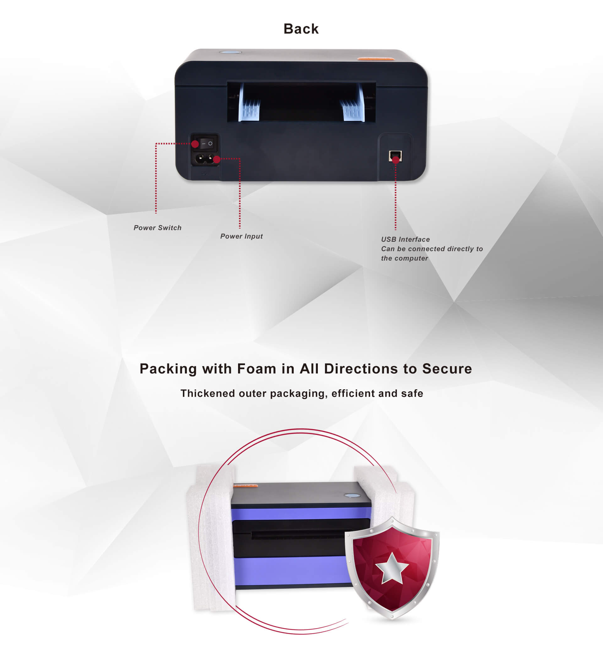 shipping label machine printer